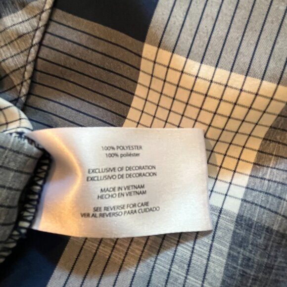 ORVIS Mens Large short sleeve shirt blue plaid - Picture 4 of 5